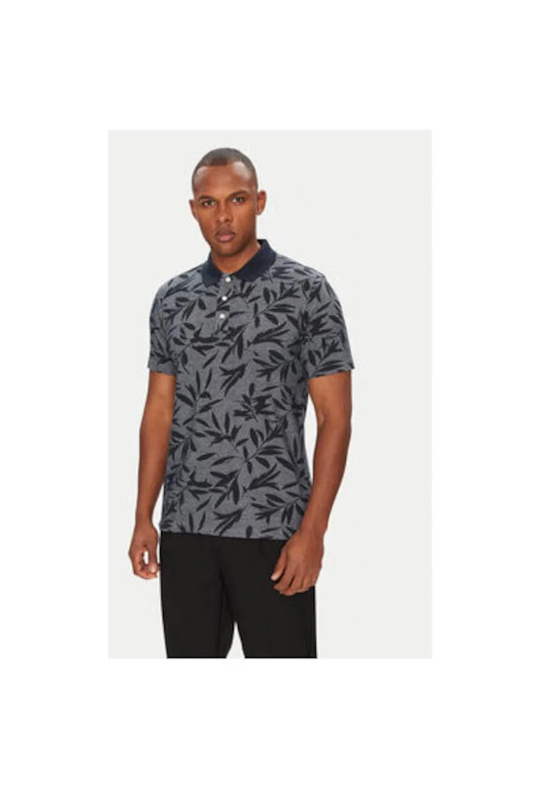 Tricou polo barbati  C5 21434.2117, Bumbac, Bleumarin, Bleumarin