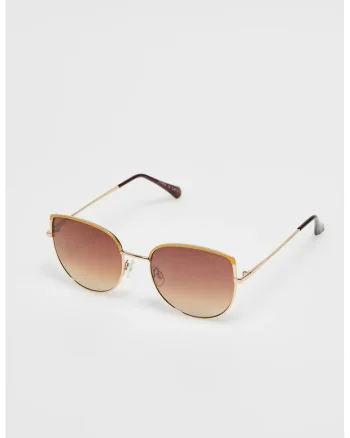 Ochelari de soare femei,  rame metalice, lentile degrade, roz,