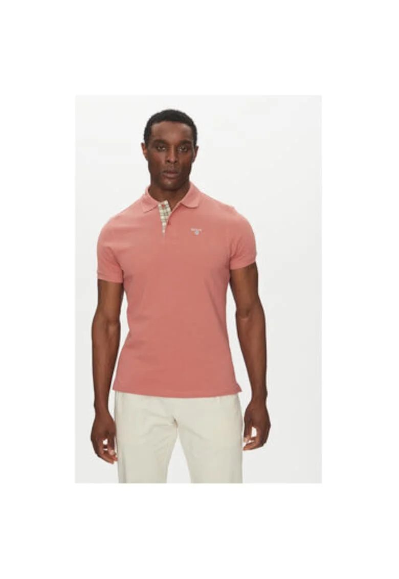 Tricou polo barbati  MML0012PI55, Bumbac, 85797, Roz