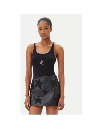 Top dama  26605F, Bumbac, Negru