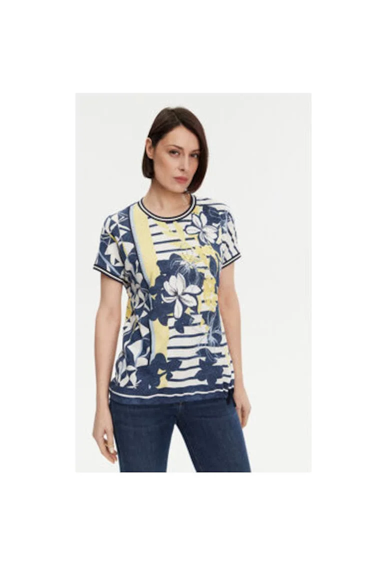 Tricou dama  11105022, Bumbac/Modal, 45679, Bleumarin
