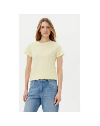 Tricou dama  10017038 30040352, Bumbac organic, 46797, Galben