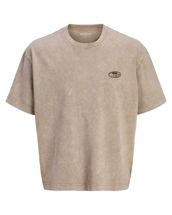 Tricou barbati Jack Jones, 122778866, Bej