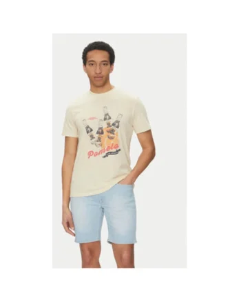 Tricou barbati  20718263, Bumbac, 64965, Bej