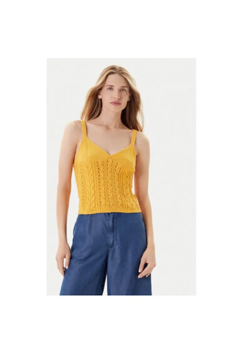 Top dama  101TDH01B7, Galben
