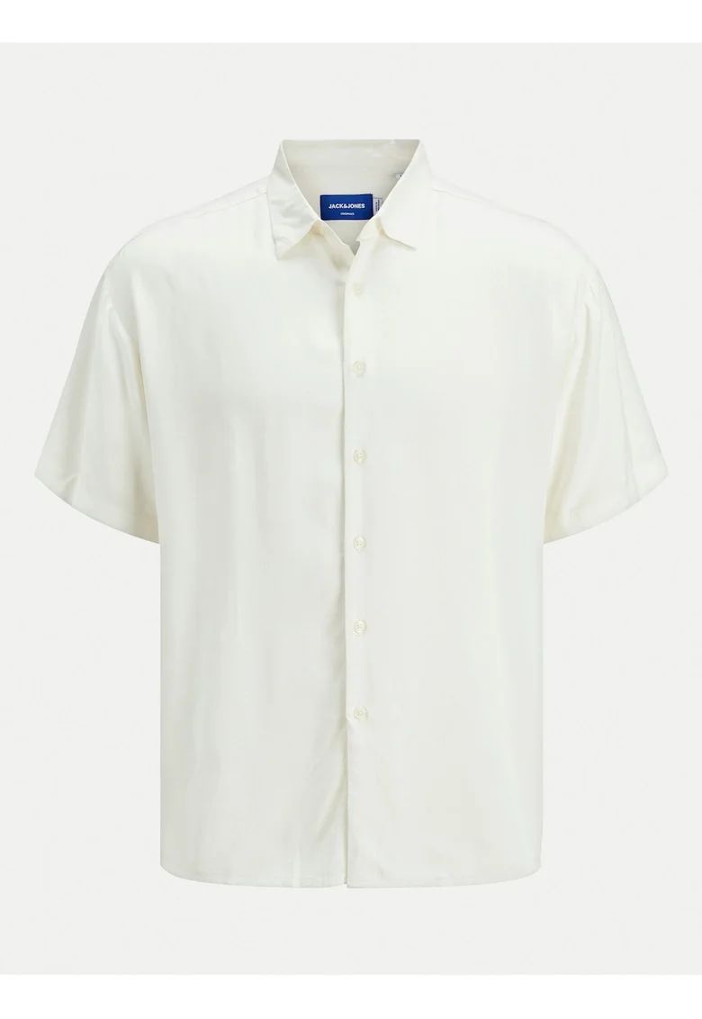 Camasa barbati Jack Jones, 12271078, Viscoza, Alb, Alb