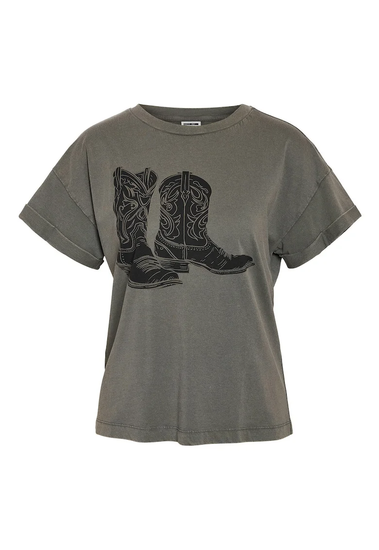 Tricou dama  27030135, Bumbac, 64987, Gri