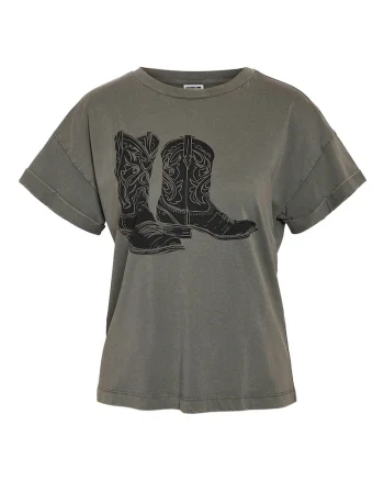 Tricou dama  27030135, Bumbac, 64987, Gri