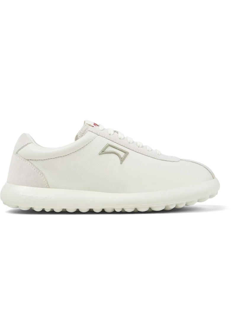 Pantofi sport Pelotas XLF din piele si piele intoarsa, Alb