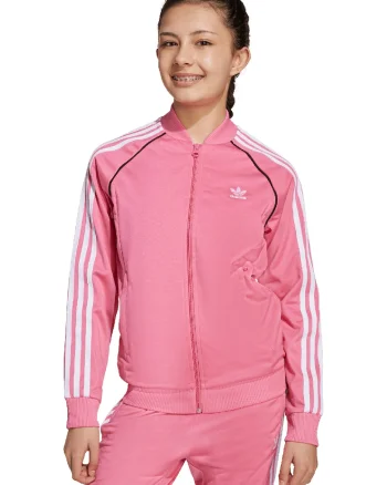 Bluza de trening cu fermoar si broderie logo, Alb/Roz pastel