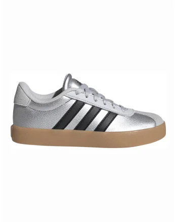 Pantofi sport VL Court 3.0 de piele, Negru/Alb murdar