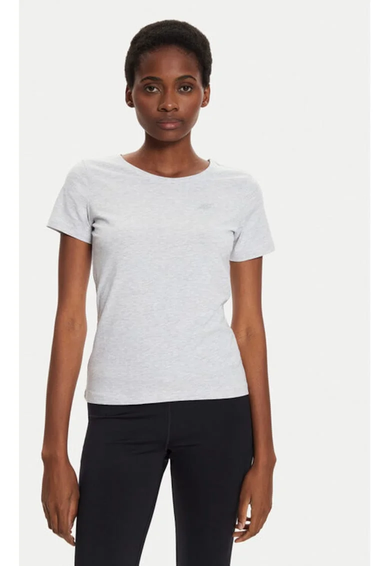 Tricou dama,  303942489, Bumbac, Gri, Gri