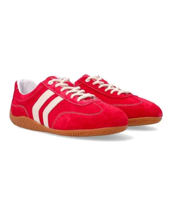 Pantofi sport din piele intoarsa, Rosu
