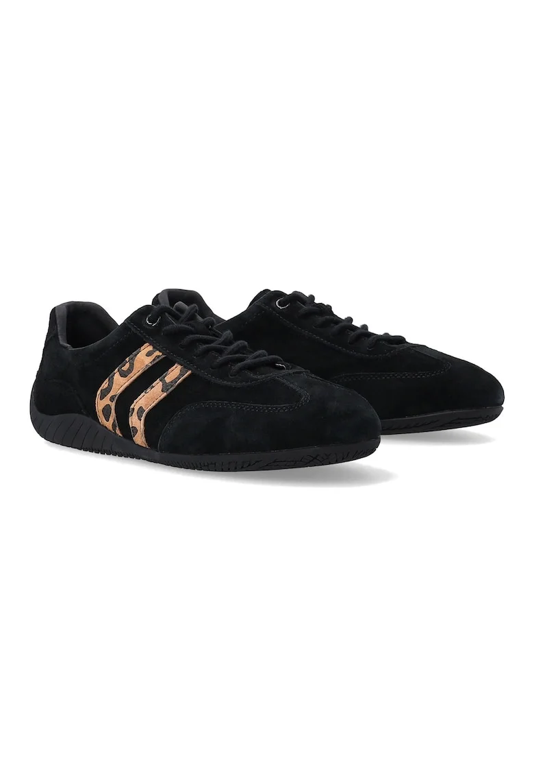 Pantofi sport din piele intoarsa, Negru