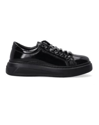 Pantofi sport lacuiti cu varful rotund