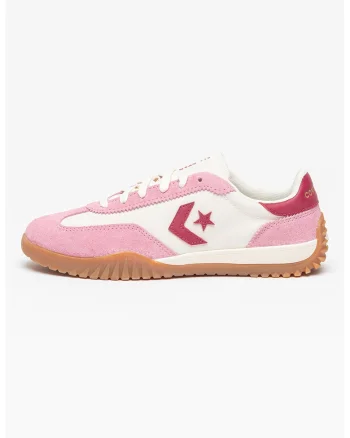 Pantofi sport Run Star cu garnituri din piele intoarsa, Alb/Roz