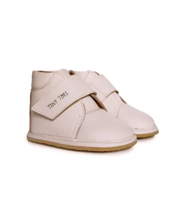 Ghete Barefoot din piele naturala, Puff, Roz, Roz