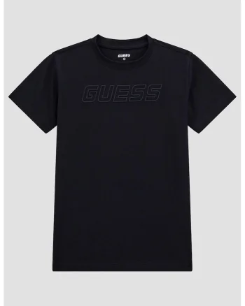 Tricou regular-fit din amestec de bumbac cu logo, Negru