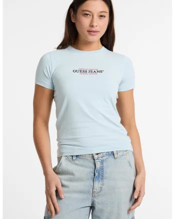 Tricou slim fit American Tradition, Albastru pal