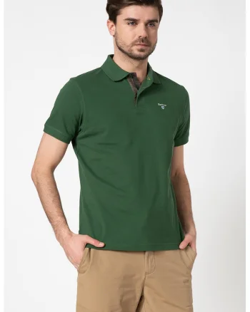 Tricou polo din pique, Verde englez