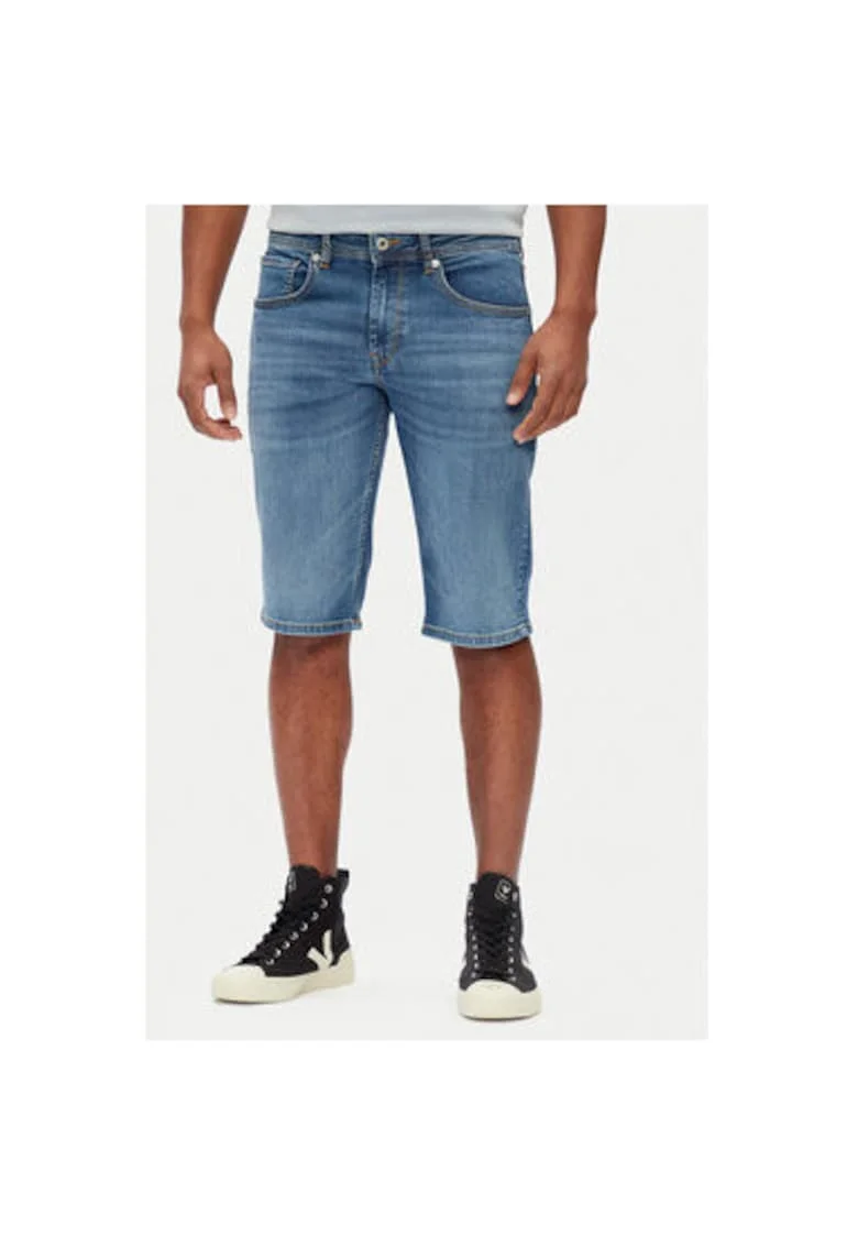 Pantaloni scurti din denim barbati  PM801081EE5, Bumbac/Poliester, 29 US, Albastru