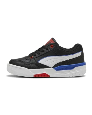 Pantofi sport Rebound Retro cu insertii de piele, Rosu/Alb/Negru