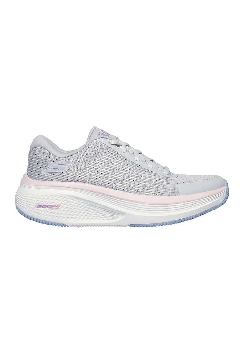 Pantofi sport Go Run Elevate 2.0 din material textil, Gri deschis/Alb murdar/Roz prafuit