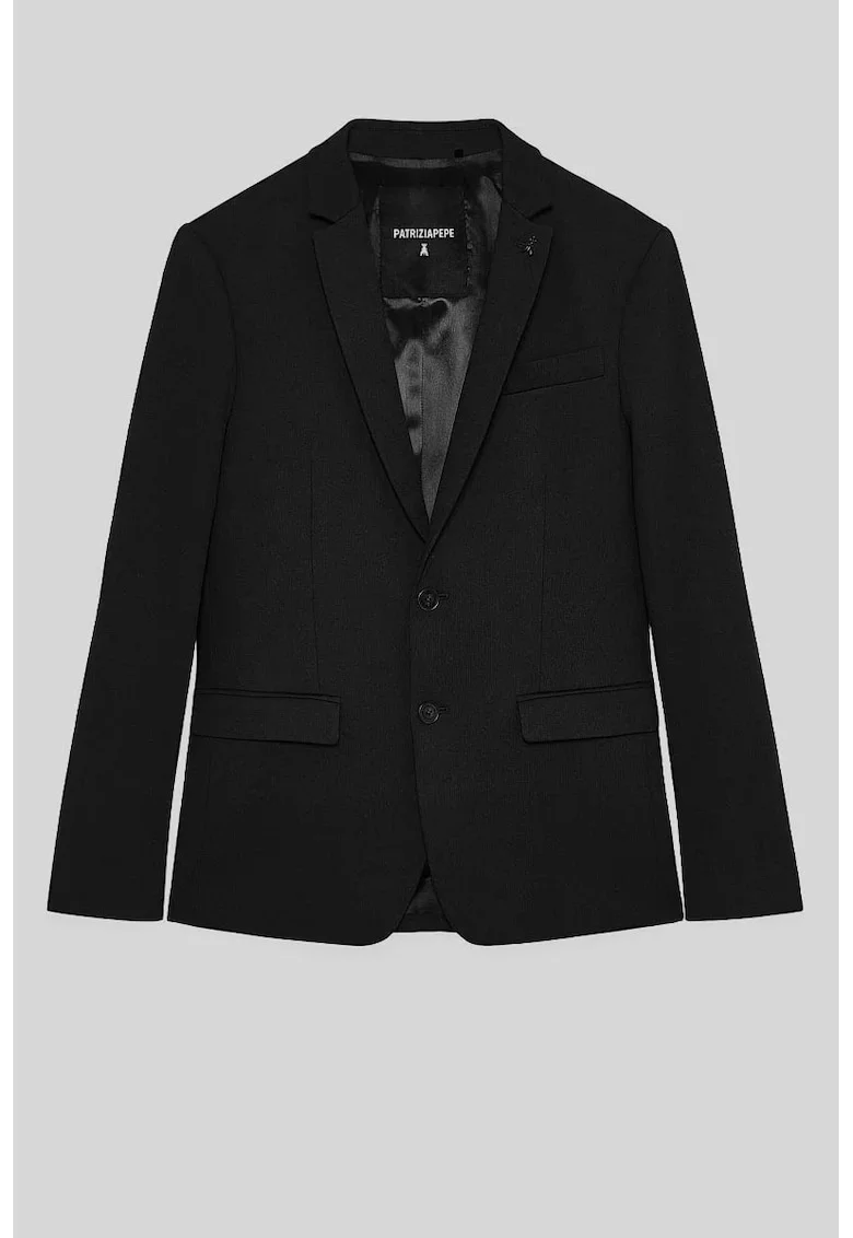 Sacou regular fit cu inchidere la un singur rand de nasturi PP3, Negru