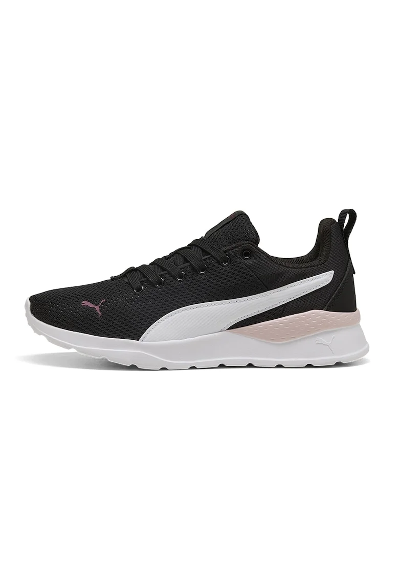 Pantofi sport Anzarun Lite din plasa cu garnituri din piele ecologica, Negru/Roz pal