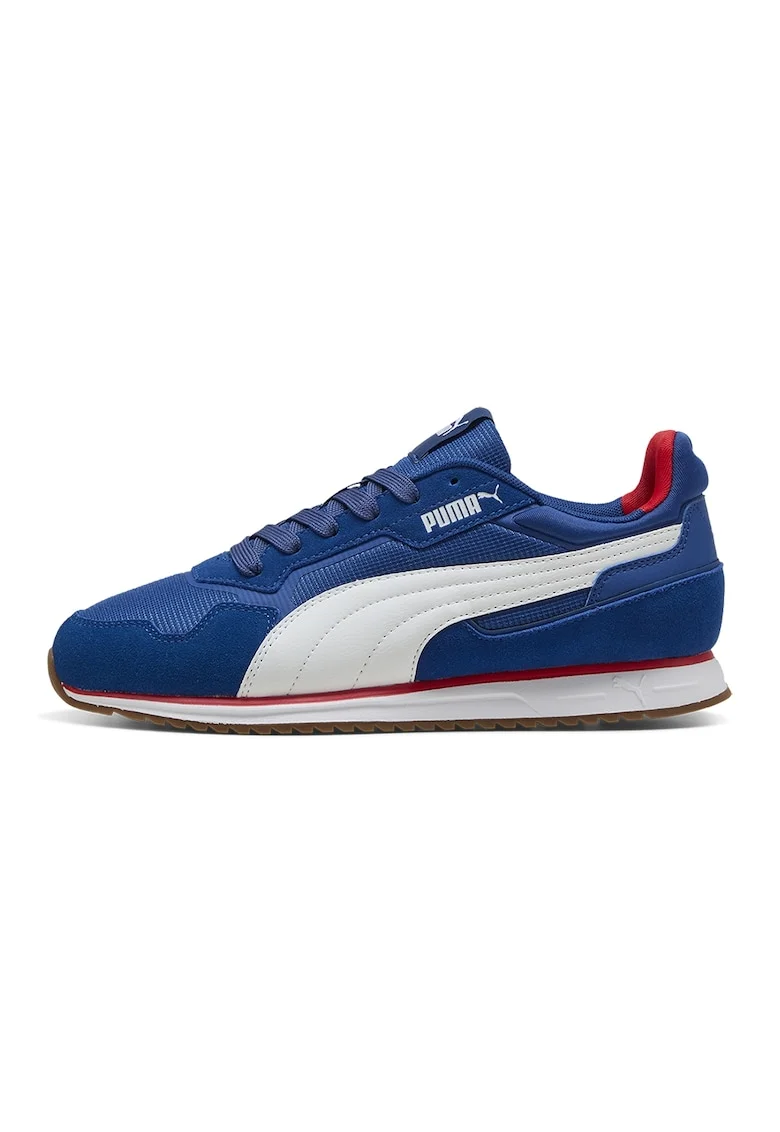 Pantofi sport Softride St Miler cu garnituri de piele intoarsa, Alb/Albastru royal
