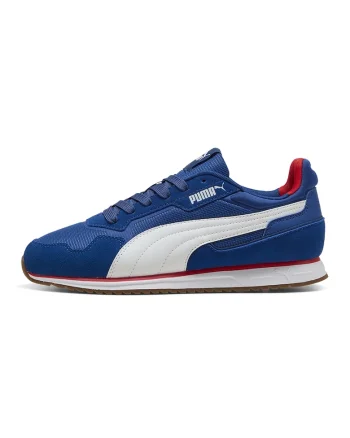 Pantofi sport Softride St Miler cu garnituri de piele intoarsa, Alb/Albastru royal