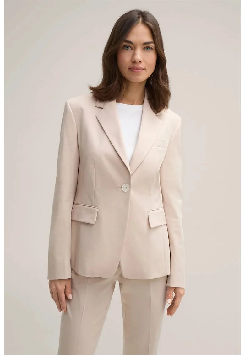 Sacou slim fit cu inchidere la un singur rand de nasturi WN1, Bej