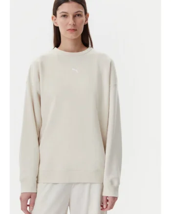 Bluza  pentru Femei, ess oversized crew tr, 685401-87, Alb, Bej