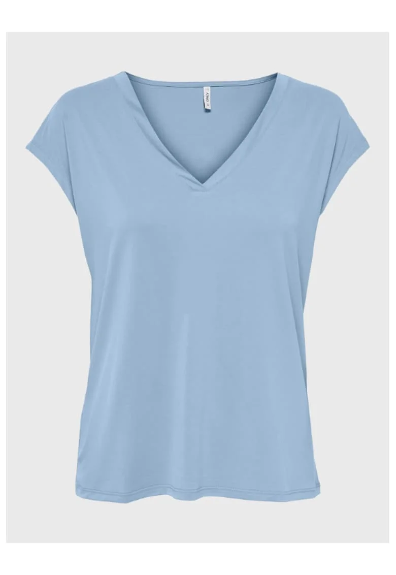 Tricou dama,  23568, Modal, Albastru celest