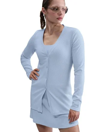 Cardigan dama  slim fit, inchidere cu nasturi, jersey