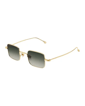 Ochelari de soare patrati unisex cu lentile in degrade, Auriu,