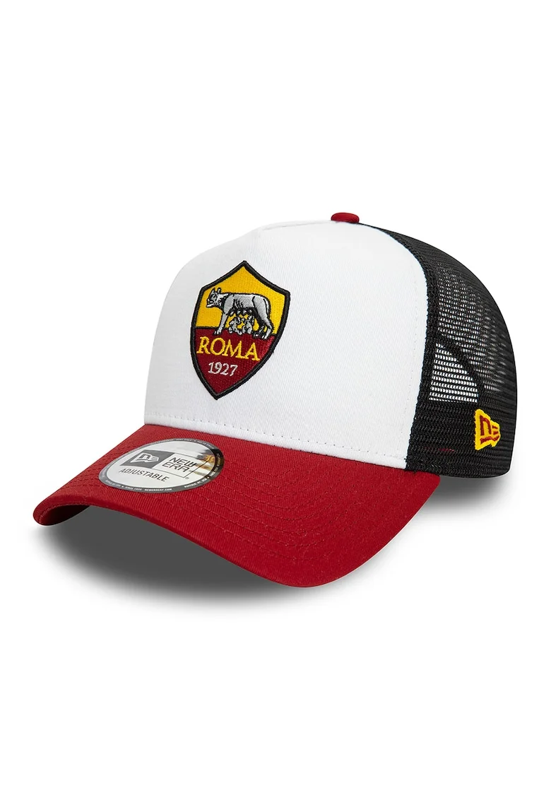 Sapca trucker cu capsa pe spate AS Roma 9FORTY, Rosu/Galben/Alb optic
