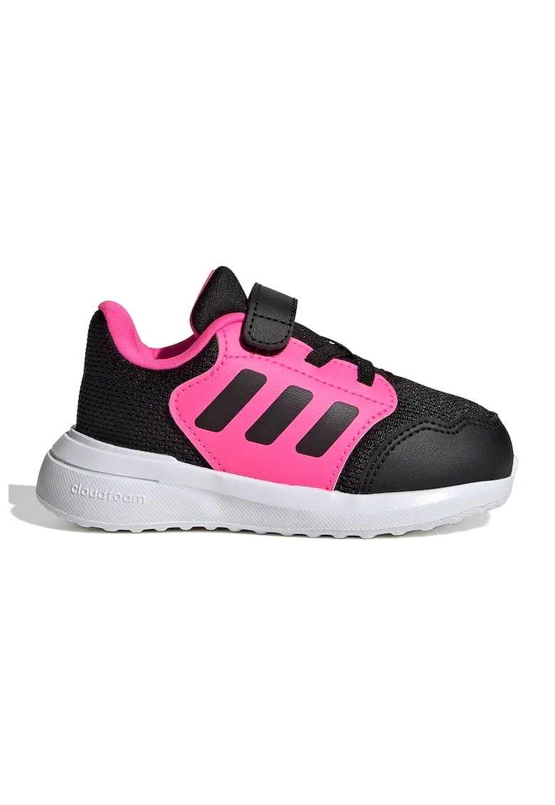 Pantofi sport Tensaur Run 3.0 cu velcro, Negru/Roz aprins