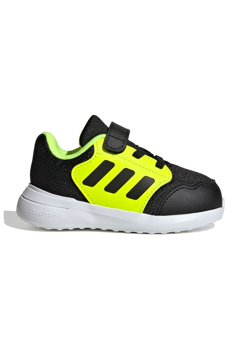 Pantofi sport Tensaur Run 3.0 cu velcro, Negru/Galben
