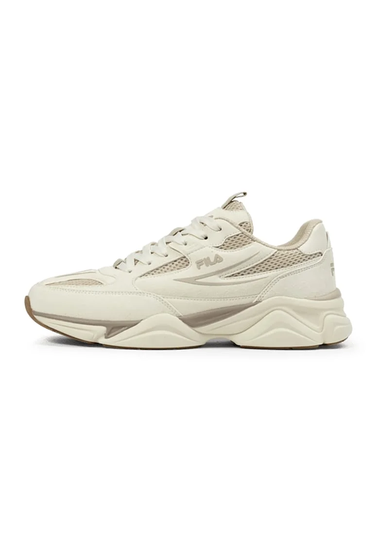 Pantofi sport cu insertii din plasa, Bej deschis