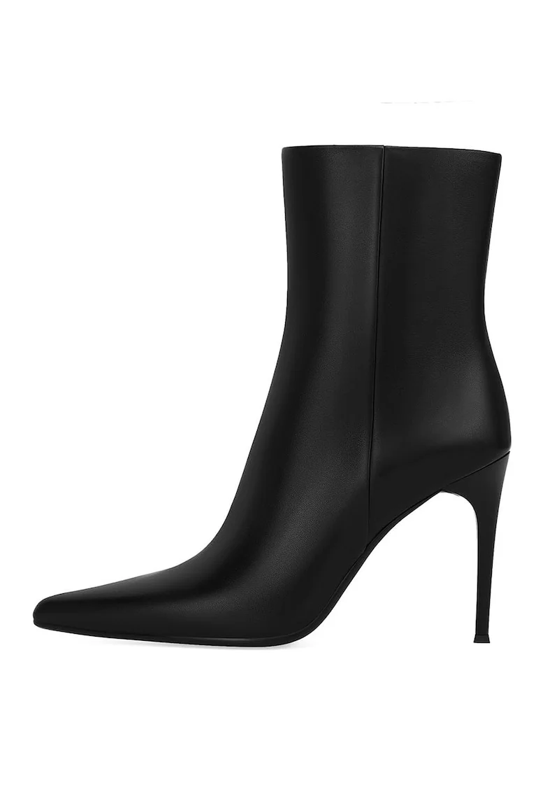 Botine din piele, Negru