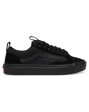 Tenisi dama,  piele intoarsa, negru, material textil