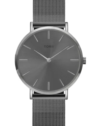 Ceas de dama  S34AS.AS, gri, bratara metalica mesh, mecanism quartz