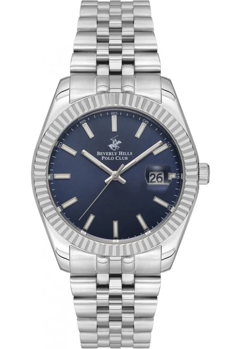 Ceas de bărbați  BP3018X.390, albastru închis, mecanism Quartz, brățară din oțel