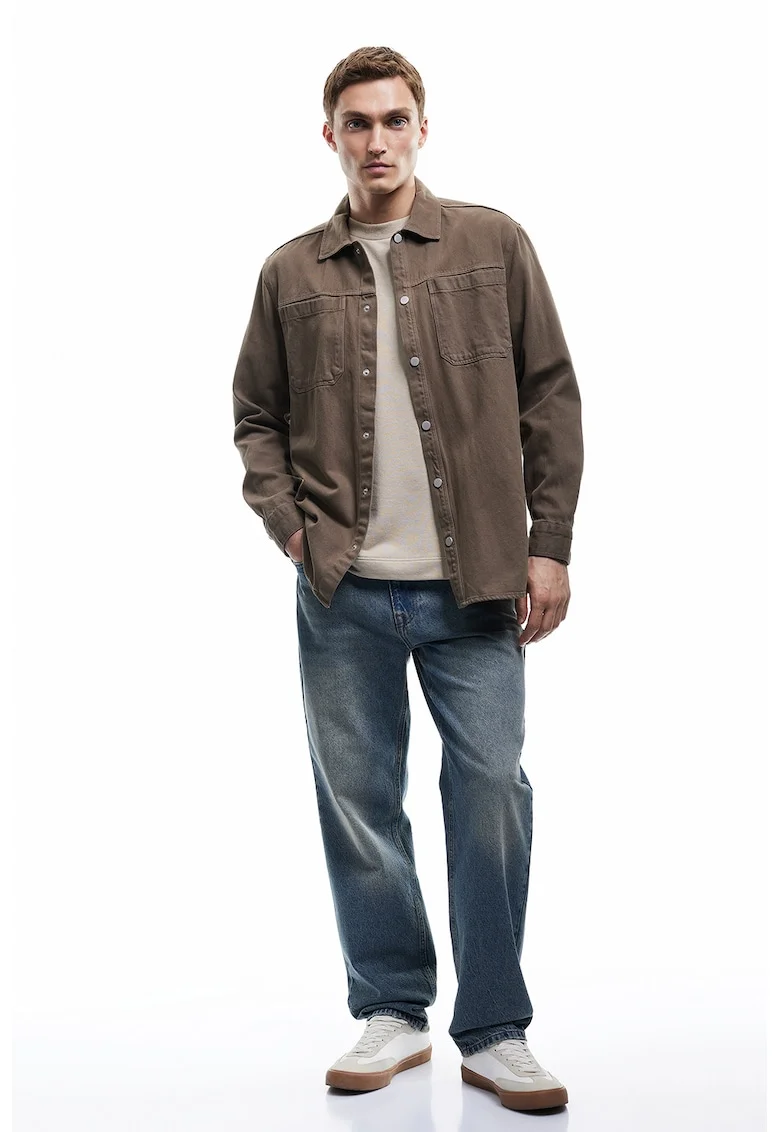 Blugi relaxed fit, Albastru deschis