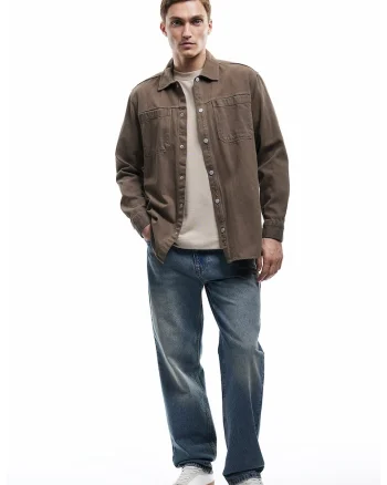 Blugi relaxed fit, Albastru deschis