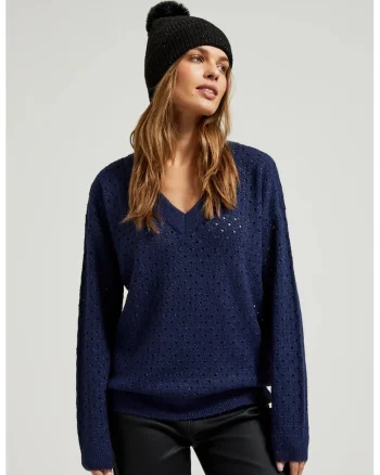 Caciula neagra  tricotata, cu pompon, unica, ONE SIZE