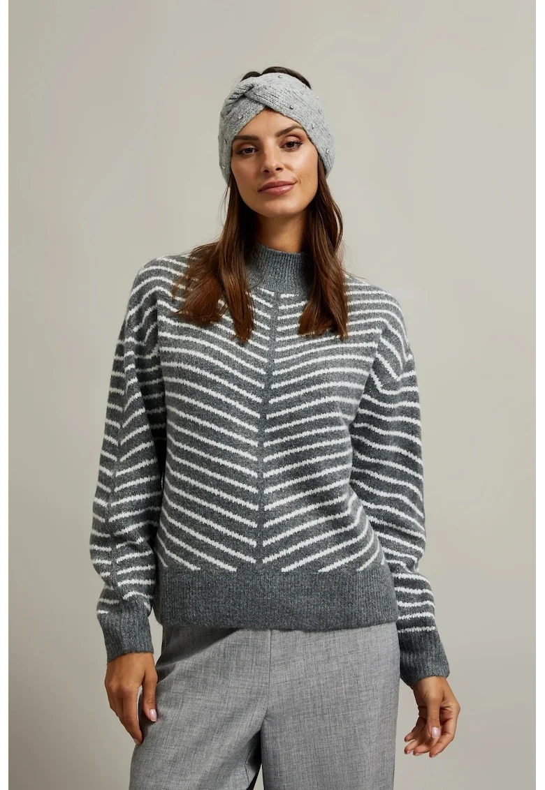 Banda de cap  gri, acril, One Size