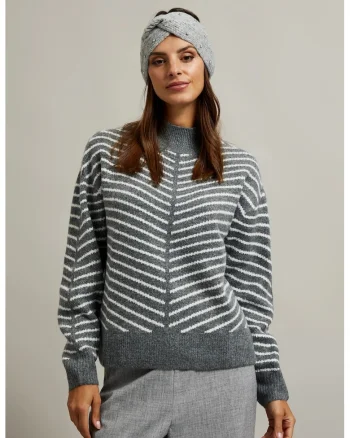 Banda de cap  gri, acril, One Size