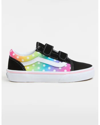 Pantofi sport cu inchidere velcro si detalii din piele intoarsa, Negru/Galben/Roz